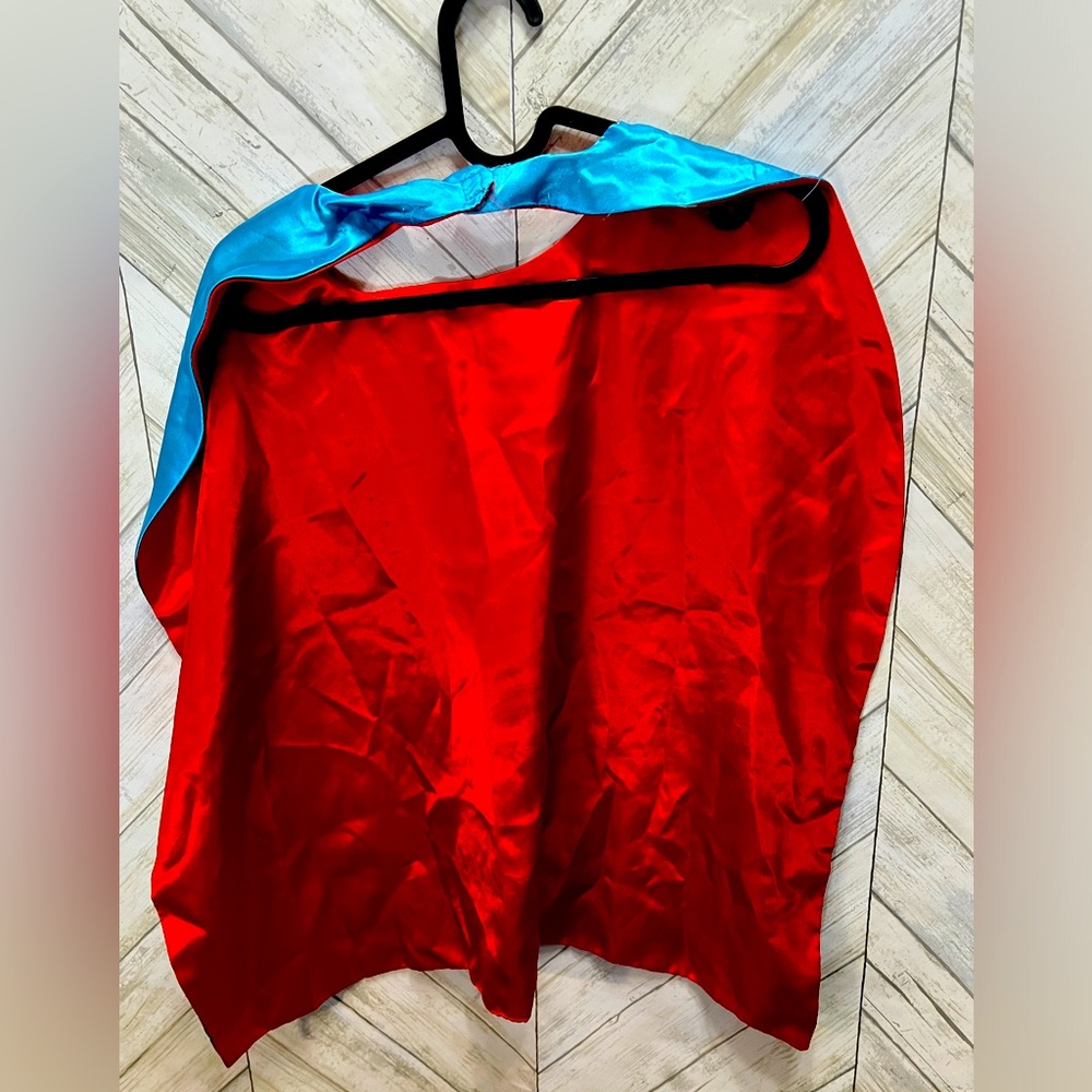 Super Hero Cape Reversible Blue and Red Child One Size
